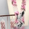 Сережки з рожевими квітами “Сакура”