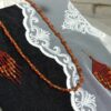 Червоні сережки “Серце” з сердоліком та рубелітом