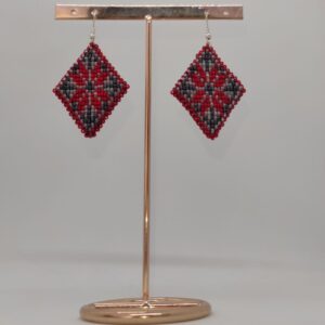 сережки,серьги,сережки з бісеру,купить серьги,купить сережки,серьги женские,купитьсережки жіночі,сережки женские купить,серьги из бисера,сережки ручної роботи,серьги украина,серьги украина купить,сережки українські,сережки красные,серьги черные,геометрические серьги,серьги ромбы из бисера,серьги ромби,сережки ромби з бісеру