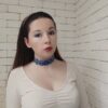 Стрічковий гердан з орнаментом у синьому кольорі “Дана”