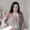 Гердан з бісеру з квітковим орнаментом «Квіти полум’я»