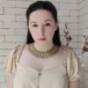 Силянка “Мавка” у зелених,жовтих та золотистих кольорах