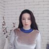Силянка у синьому кольорі з кристалами “Сапфір”